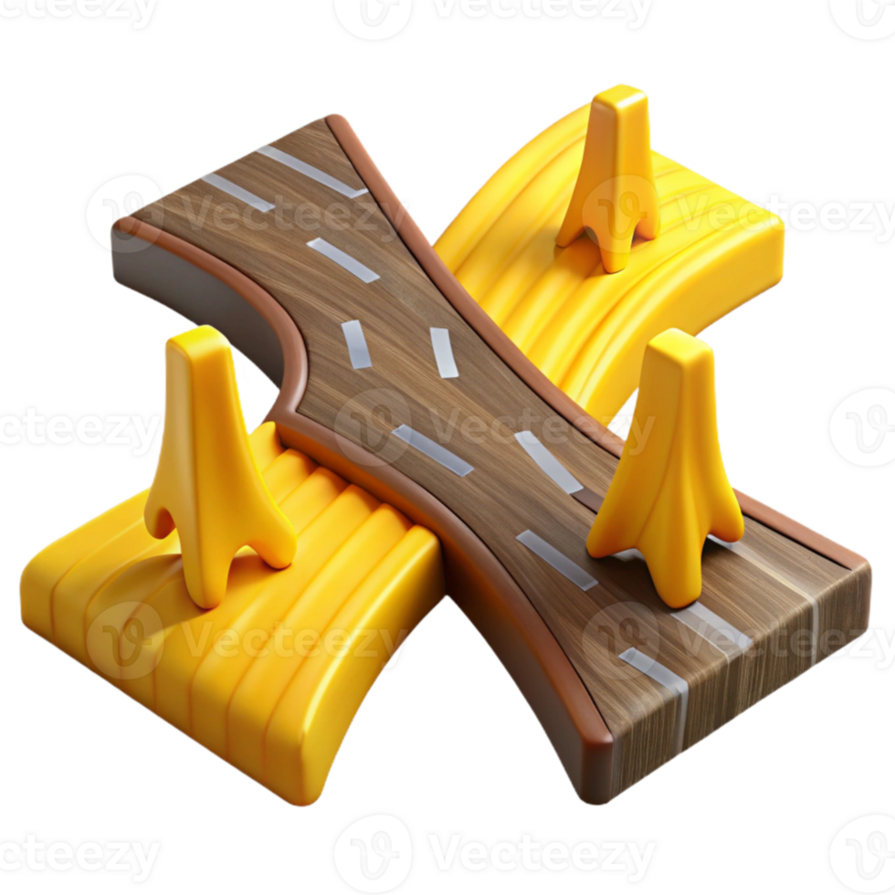 impressive vintage Two Roads Diverging in a Yellow Wood Cutout png