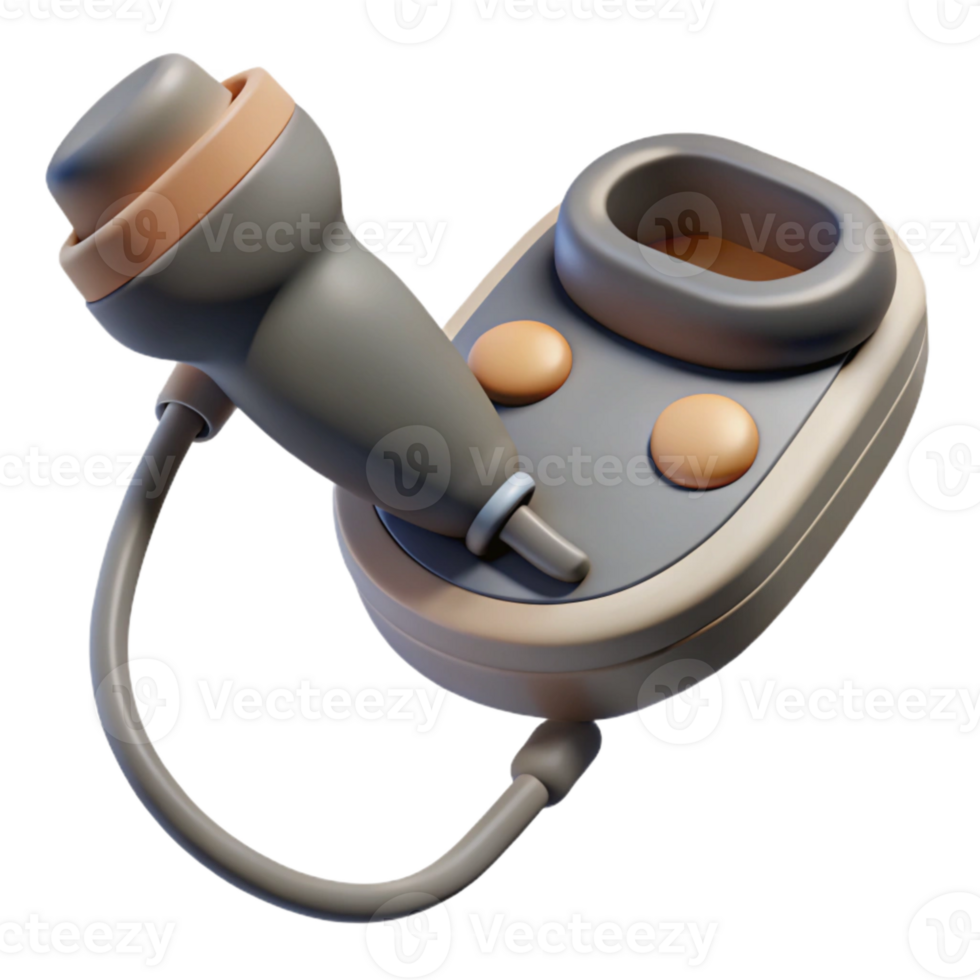 extraordinary abstract Ultrasound Probe Handheld Gray Isolated Element high quality png