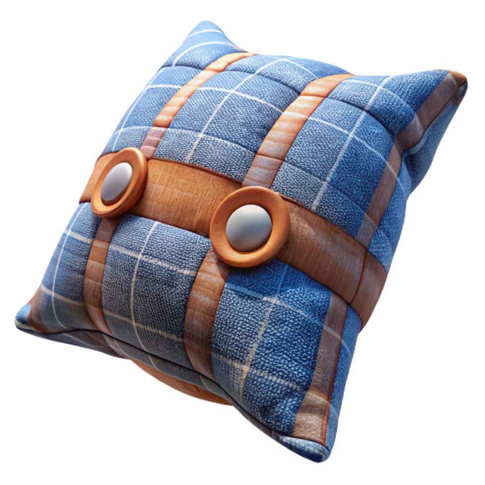 wonderful classic Upcycled Shirt Cushion Cover Button Detail Transparent high resolution png