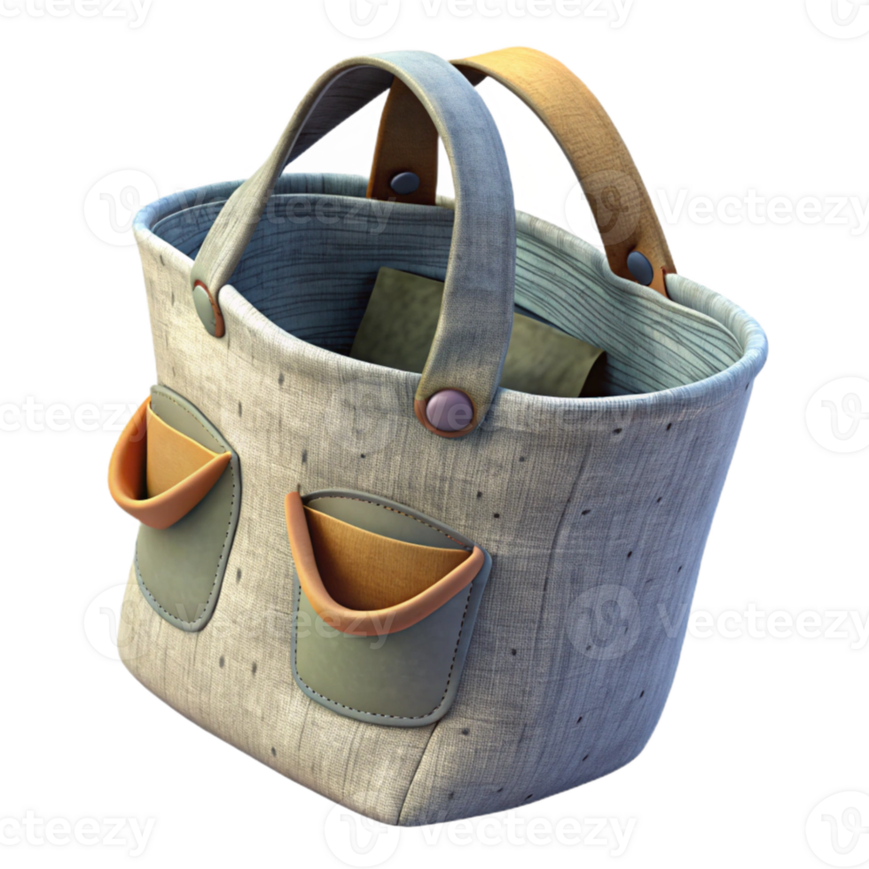 elegant traditional Upcycled Shirt Tote Bag with Pocket Detail Cutout png