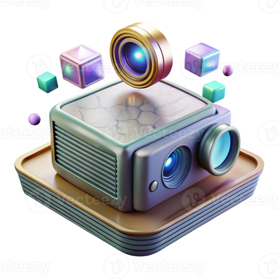 magnificent vintage Uploading Memories to Holographic Projector Cutout professional png
