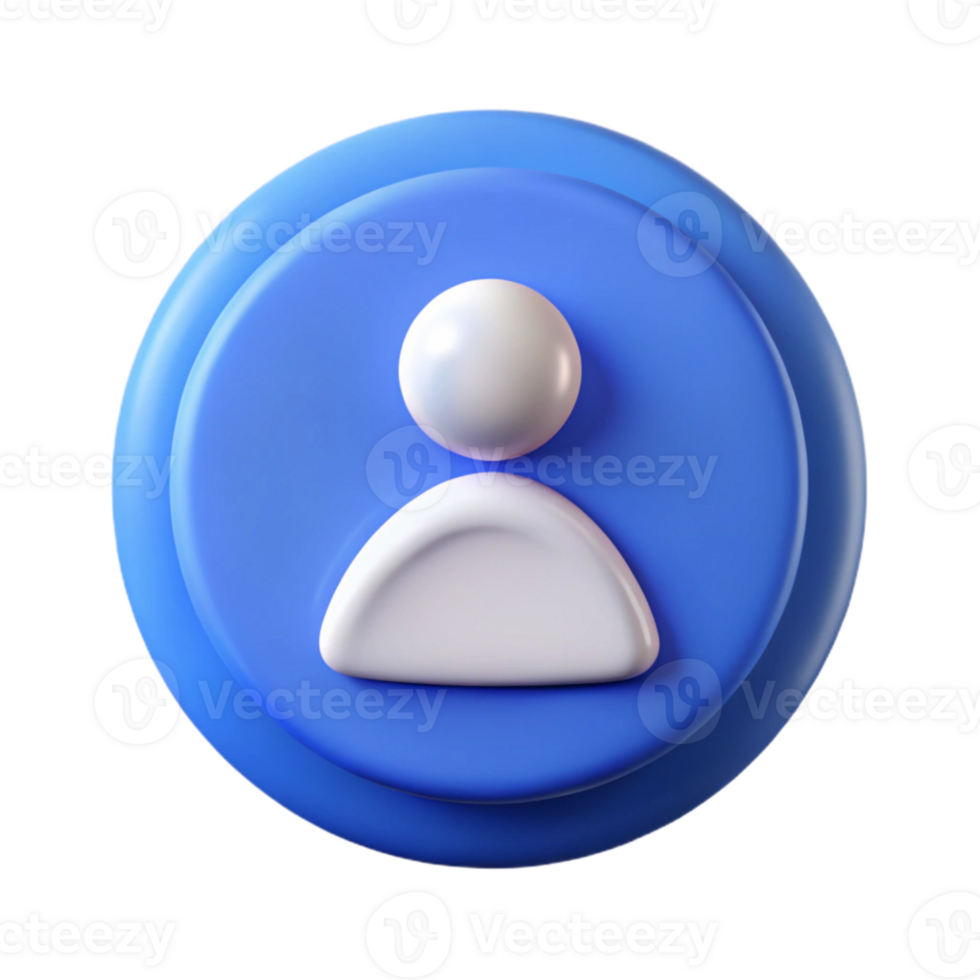 serene traditional User Account Icon Isolated with Drop Shadow genuine png