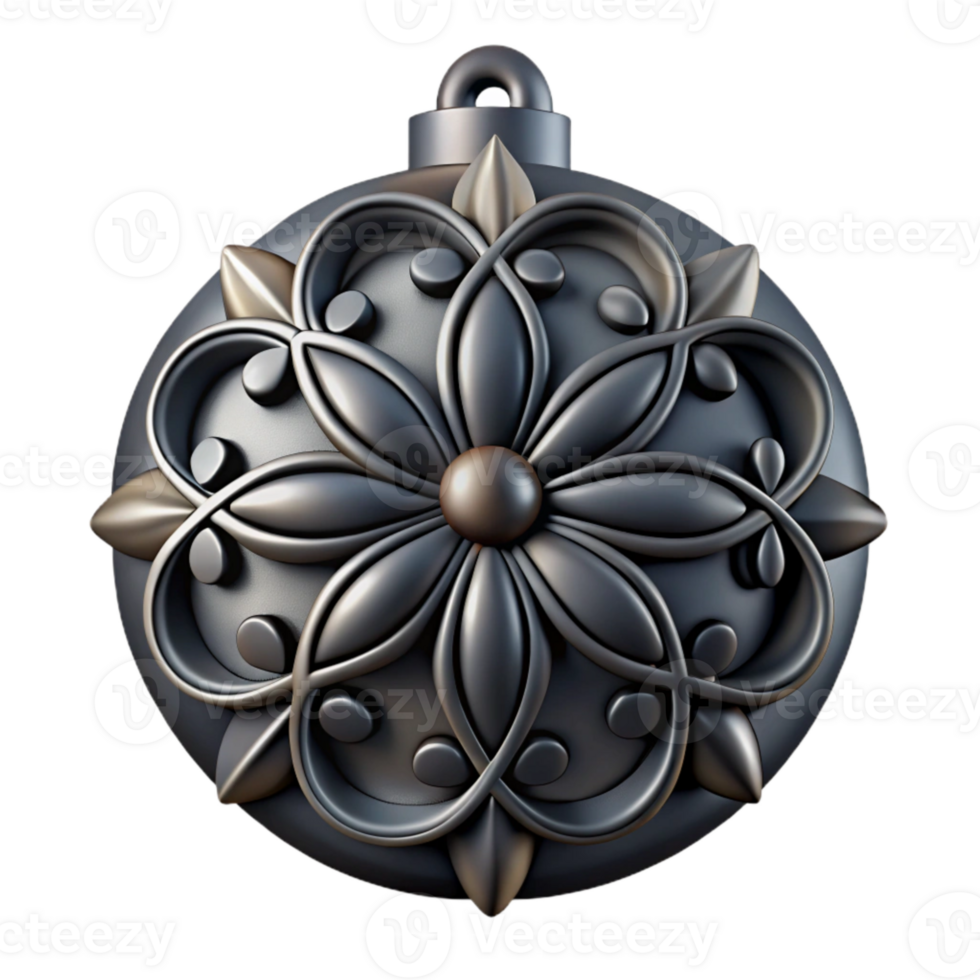 beautiful abstract Graphic Ornament Floral Black Isolated high resolution png