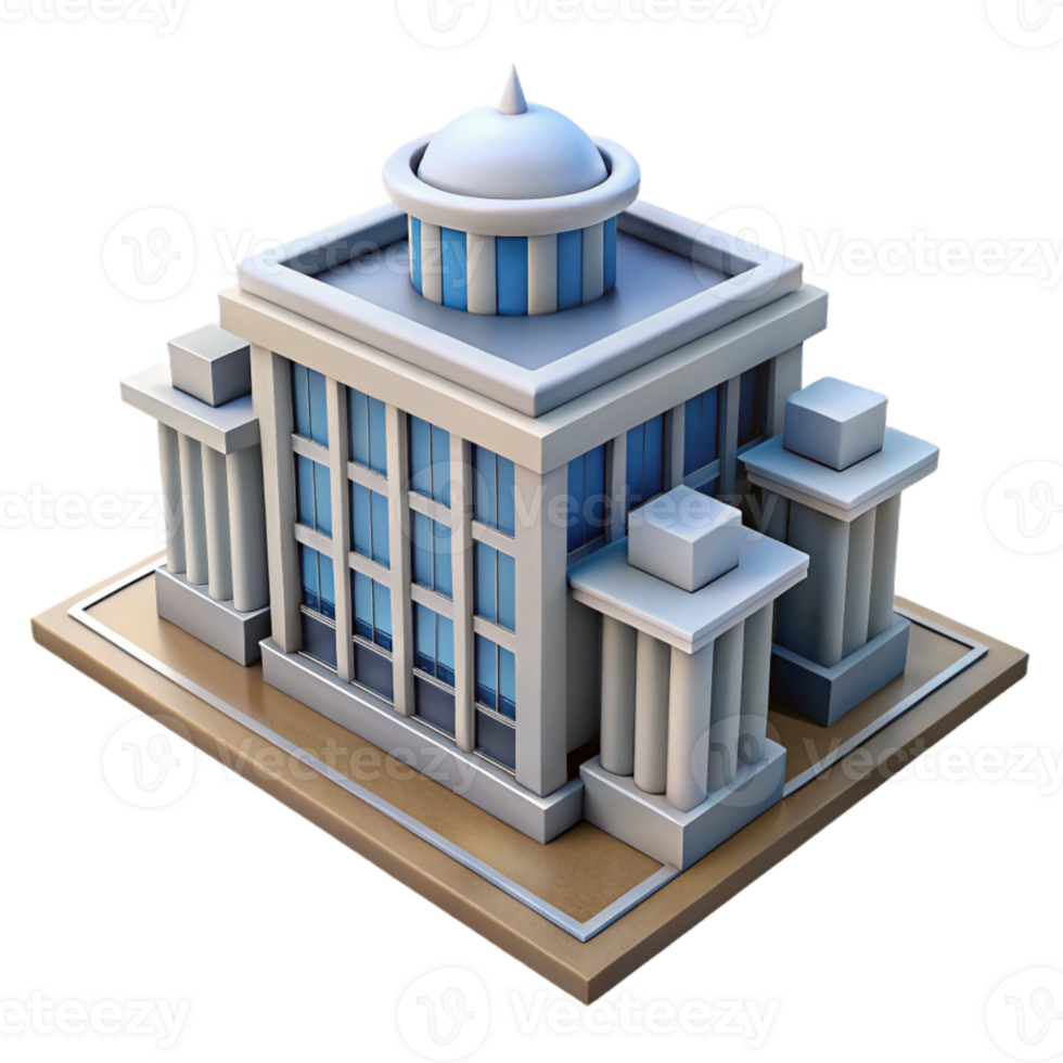extraordinary creative Vertical City Government Building with Offices Transparent Background genuine png