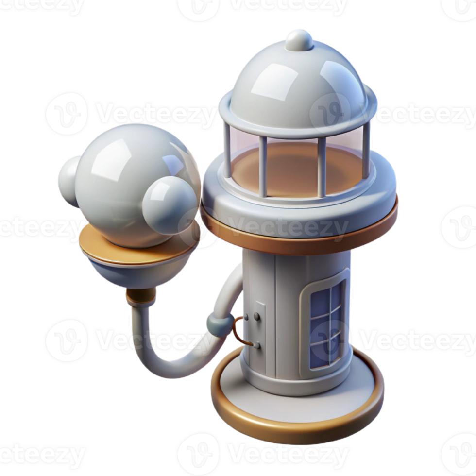 wonderful contemporary Vertical City Weather Control Station with Satellite Transparent high resolution png