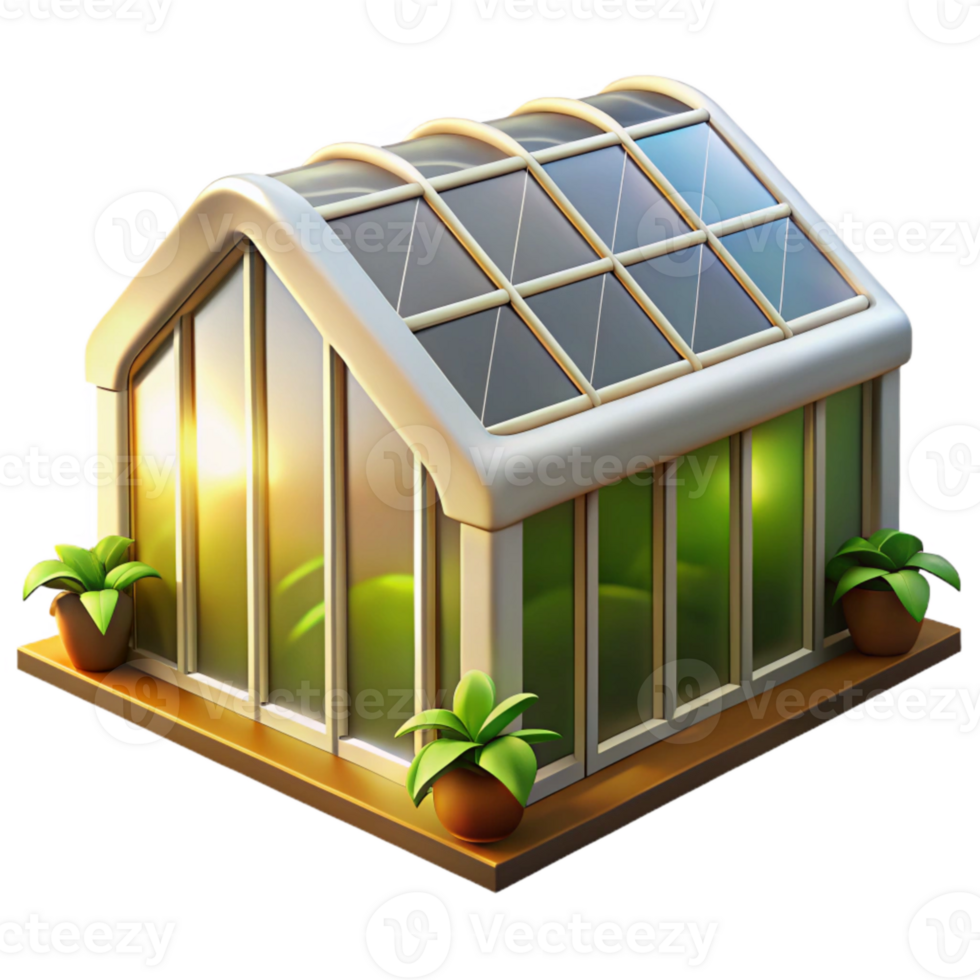 beautiful abstract Vertical Farm Exterior Illustration Bright Sunlight Transparent Background original png