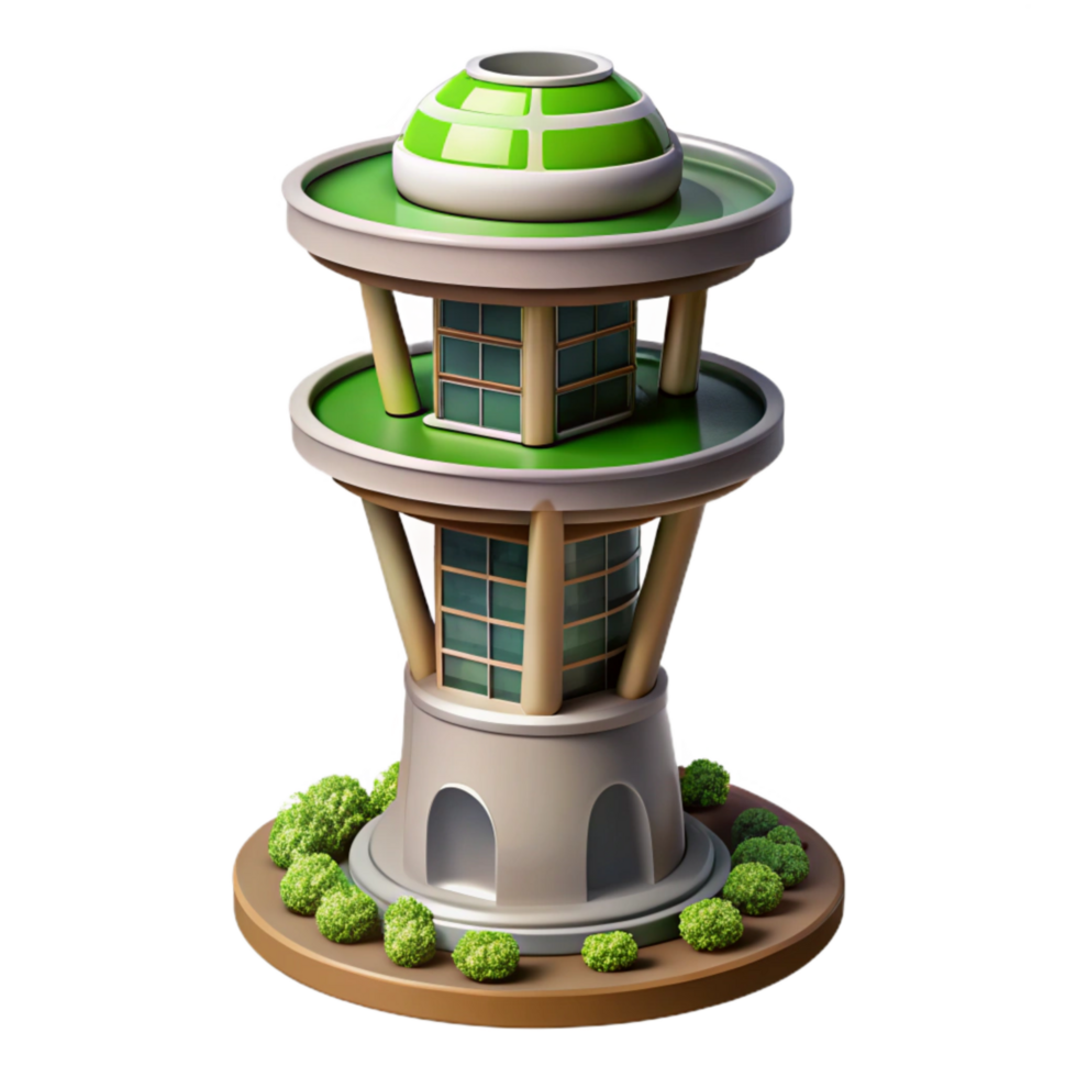 beautiful creative Vertical Farming Tower Illustration Futuristic Design Isolated high quality png