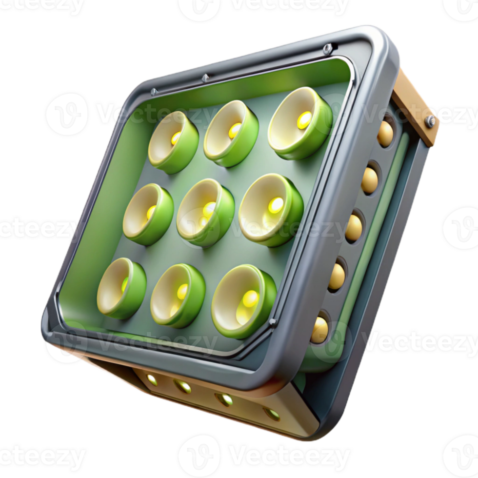 serene contemporary Vertical Farm Lighting System Cutout original png