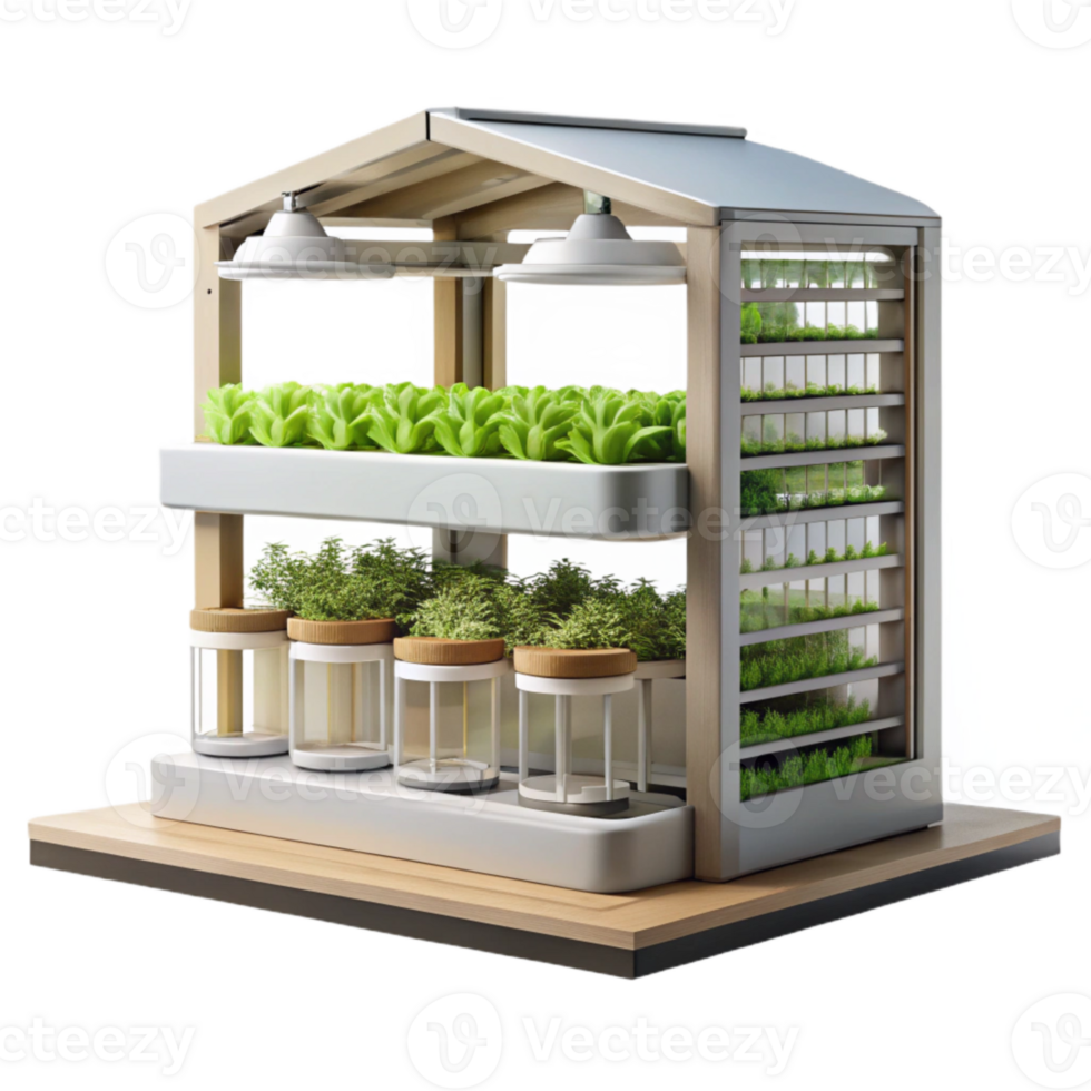 magnificent minimalist Vertical Farm Modern Style Cutout detailed png
