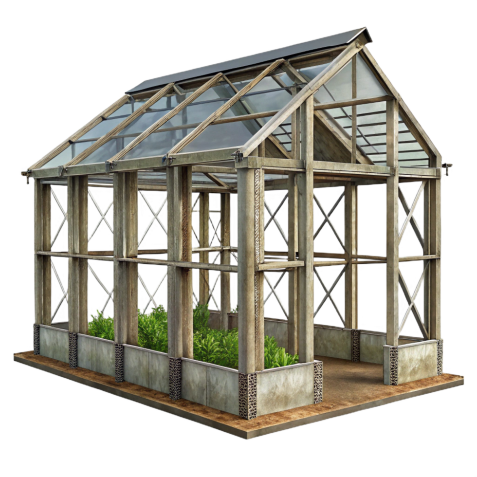 extraordinary creative Vertical Farm Structure Steel Frame Transparent Background professional png