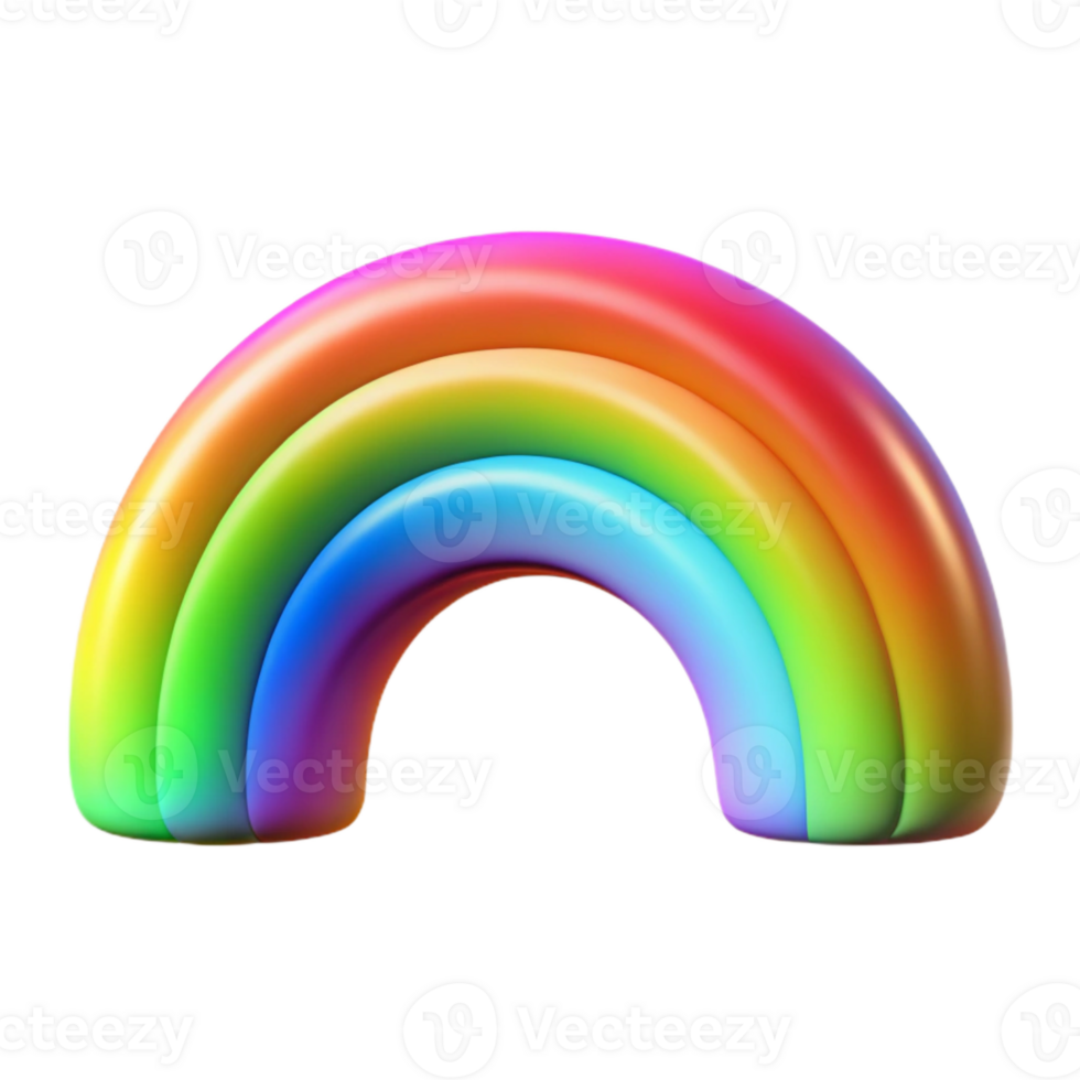 dramatic abstract Vibrant Holographic Spectrum Cutout Isolated Element png