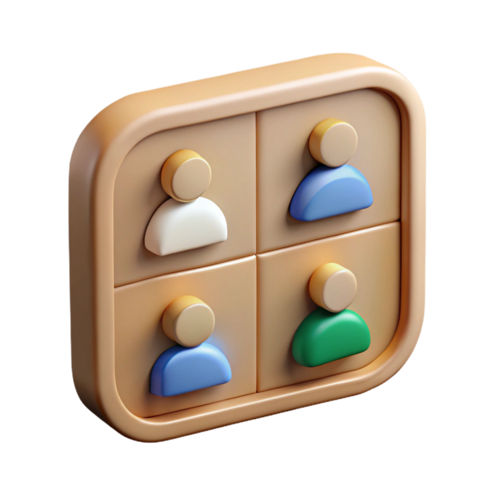 serene rustic Conference Call Grid View Cutout Transparent Background authentic png