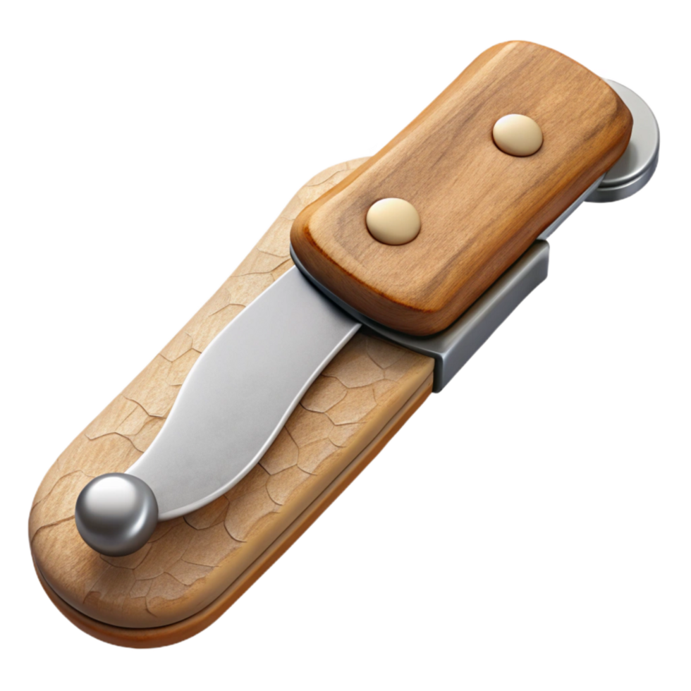 vibrant traditional Vintage Pocket Knife Isolated with Bone Handle genuine png