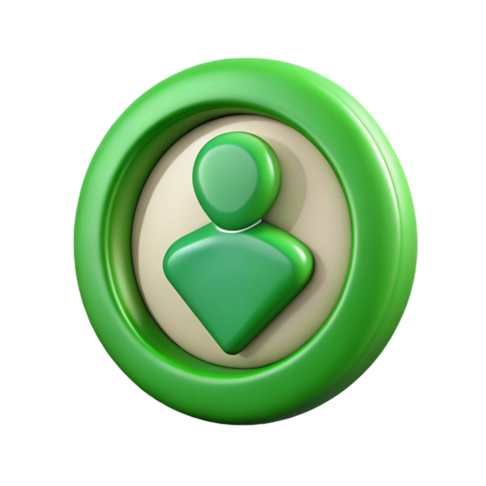 wonderful modern Virtual Identity Symbol Cutout with Green Accents detailed png