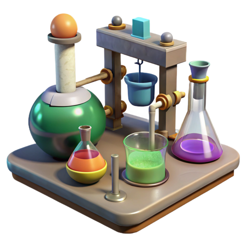 extraordinary rustic Virtual Lab Experiment Setup Isolated high quality png