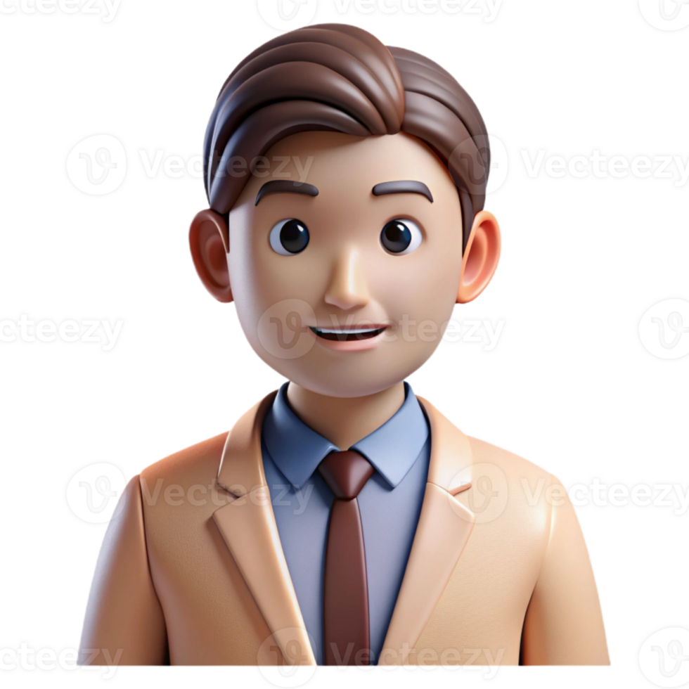 extraordinary classic Virtual Meeting Avatar Professional Attire Isolated premium png
