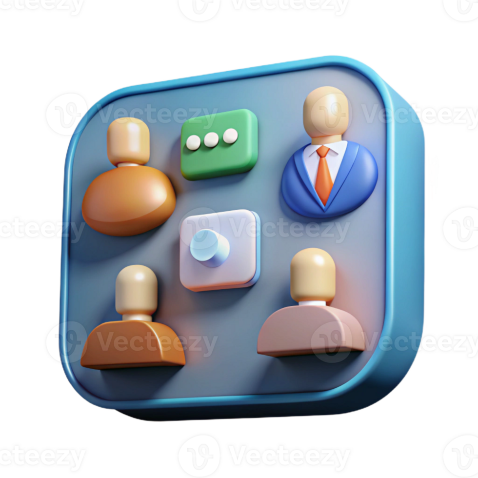 dramatic rustic Virtual Meeting Icons Transparent Background high quality png