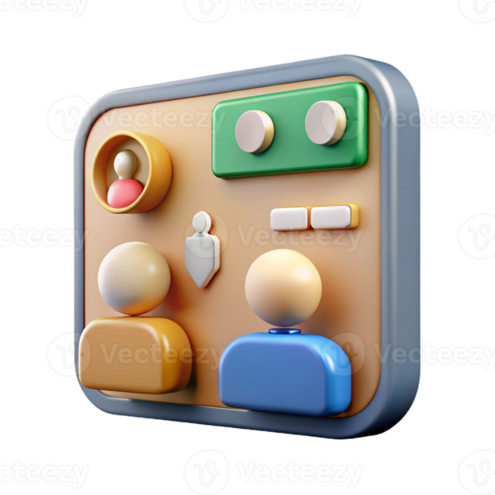 extraordinary abstract Virtual Meeting Icons Transparent Background png
