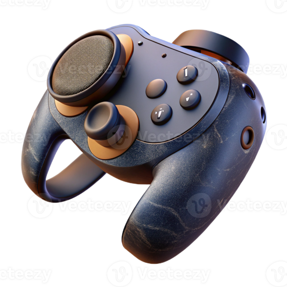 serene artistic Virtual Reality Controller with Joystick and Buttons Isolated premium png