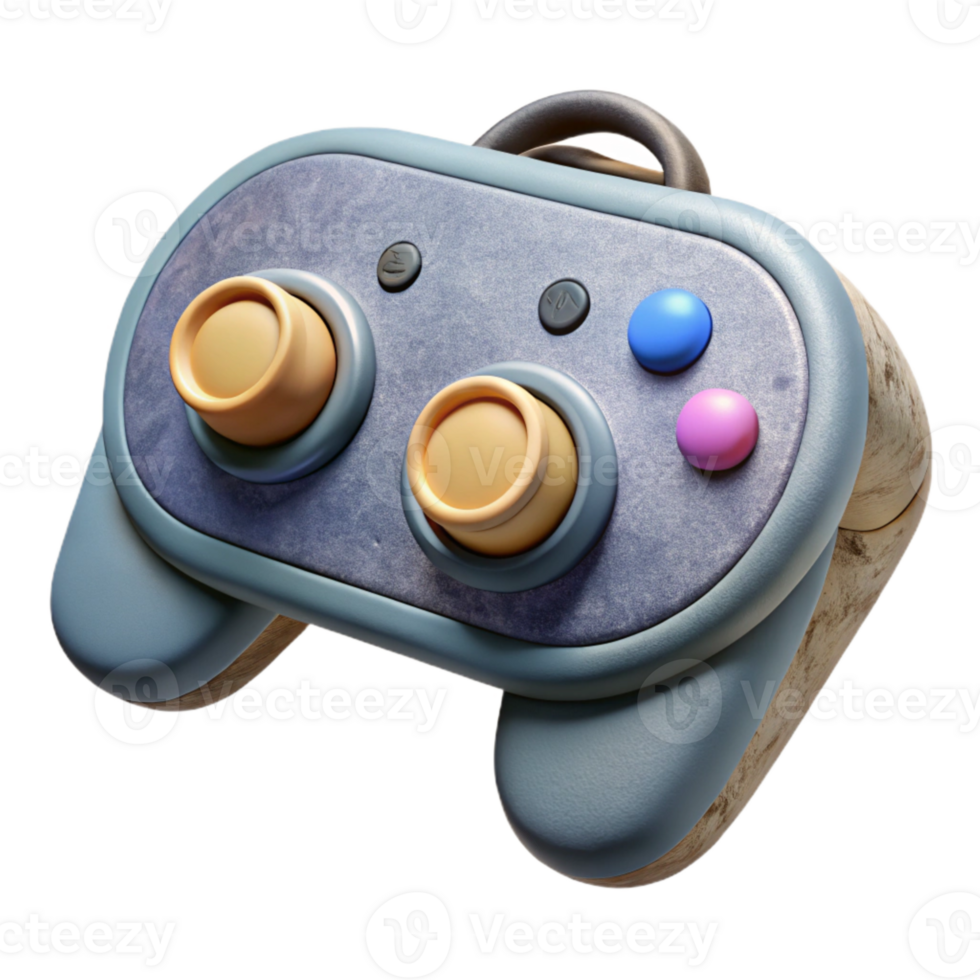wonderful artistic Virtual Reality Controller with Joystick and Buttons Isolated high quality png