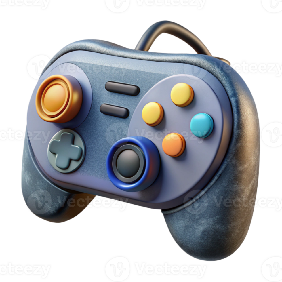magnificent rustic Virtual Reality Controller with Joystick and Buttons Isolated high quality png
