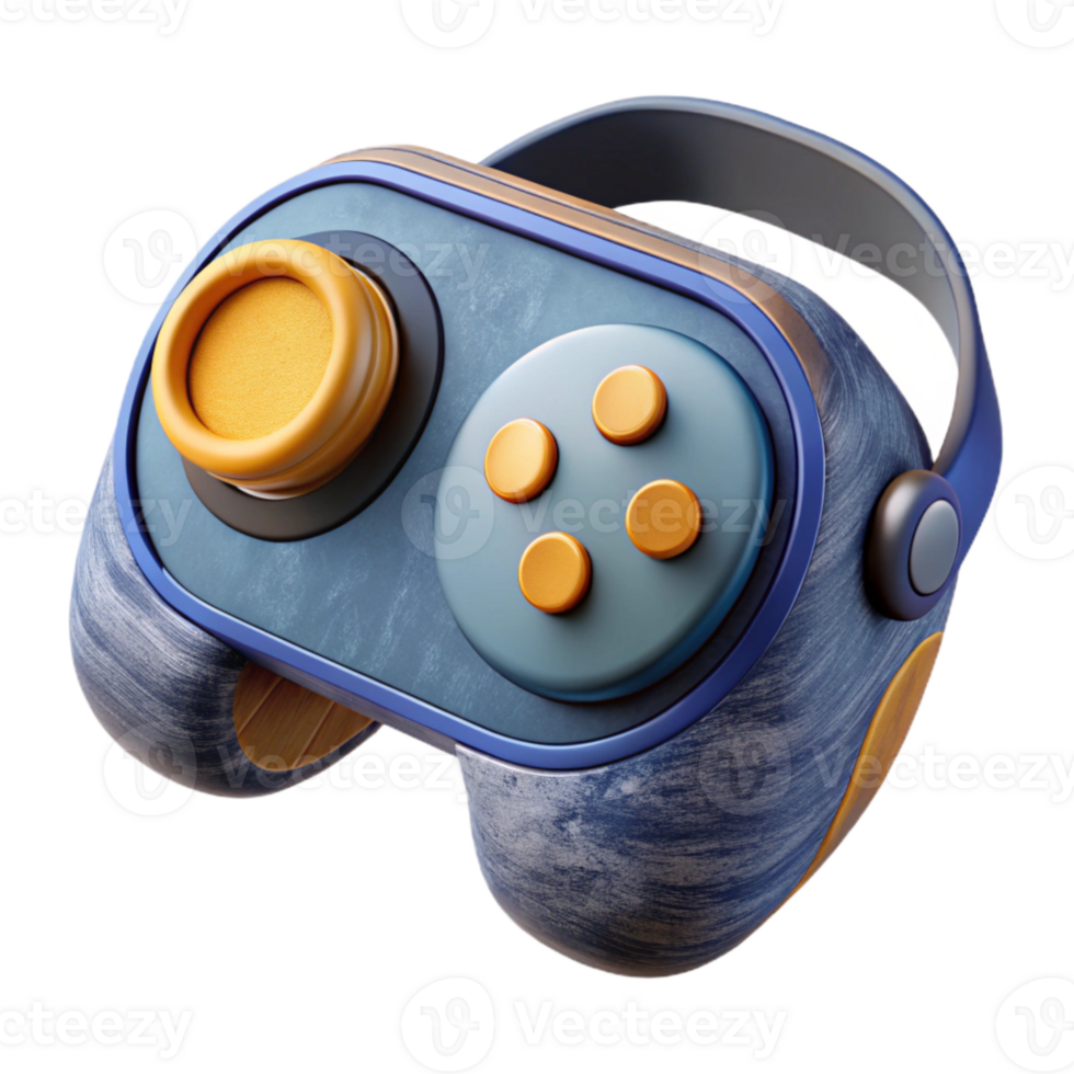 stunning traditional Virtual Reality Controller with Joystick and Buttons Isolated premium png