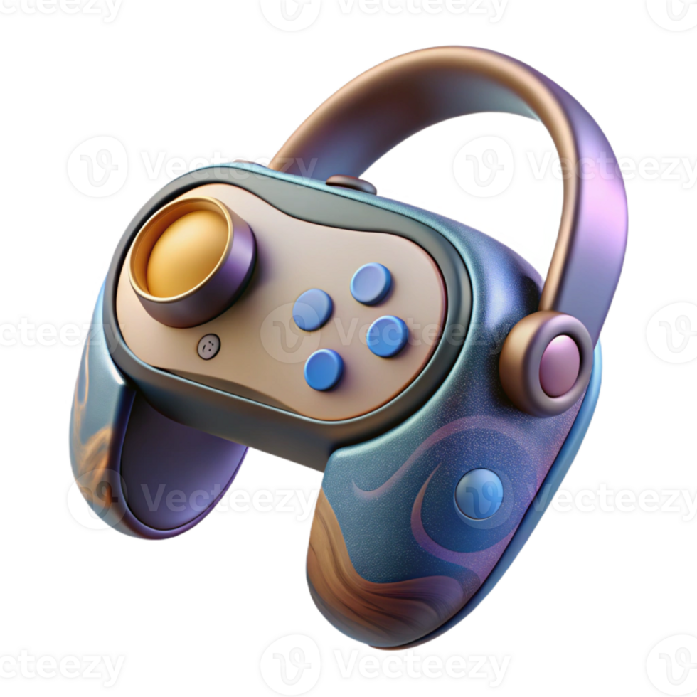 magnificent rustic Virtual Reality Controller with Joystick and Buttons Isolated premium png