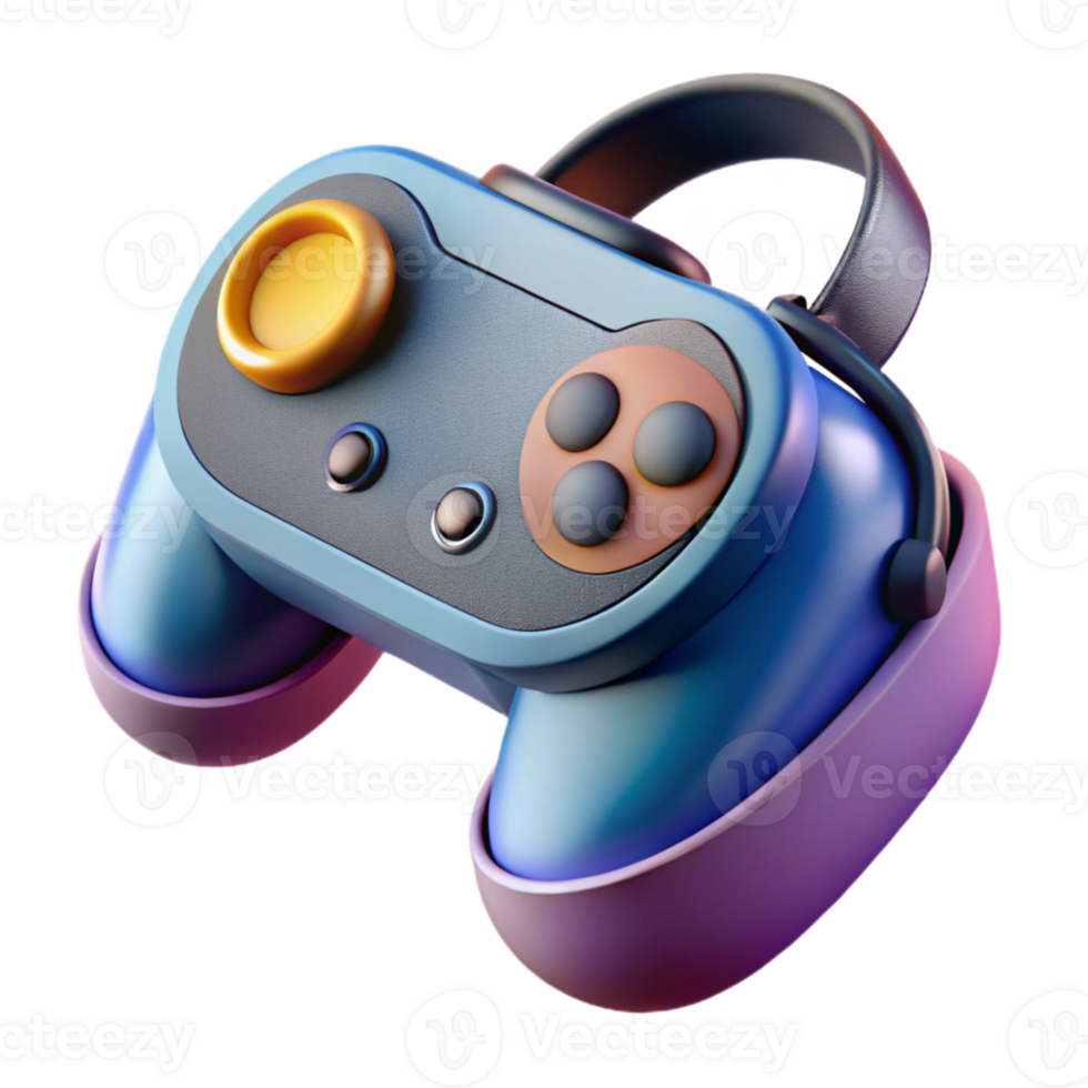 impressive rustic Virtual Reality Controller with Joystick and Buttons Isolated professional png