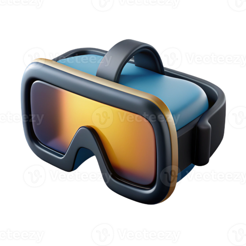 dramatic classic Virtual Reality Glasses Cutout with Black Frame professional png