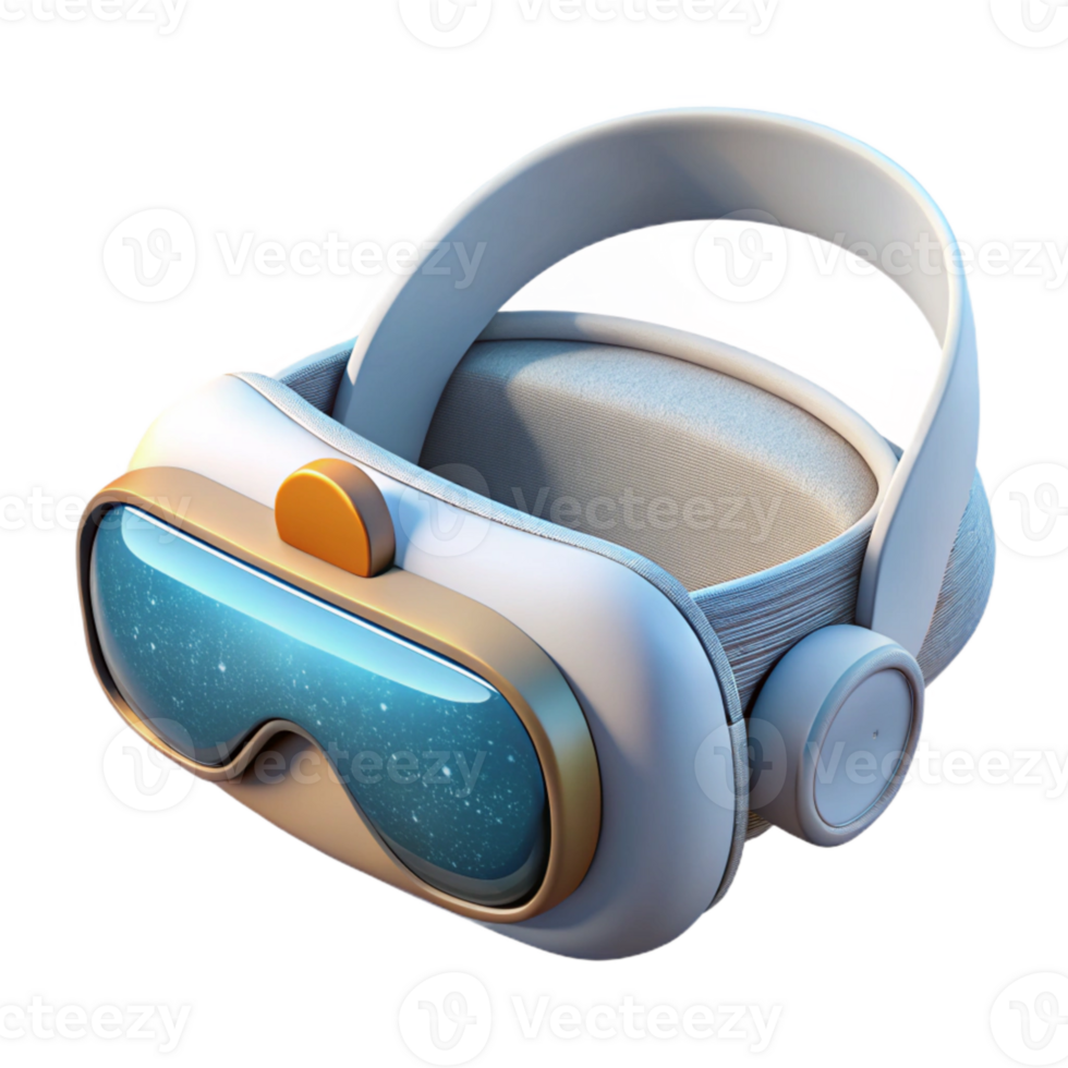 magnificent classic Virtual Reality Goggles Modern White Isolated authentic png