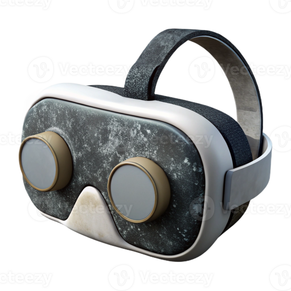 magnificent creative Virtual Reality Goggles Black and White Design Isolated professional png