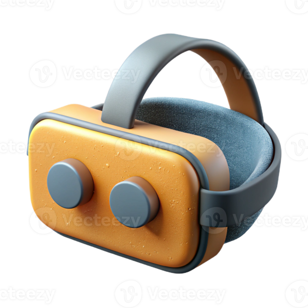stunning minimalist Virtual Reality Headset Icon Isolated Transparent Background high resolution png