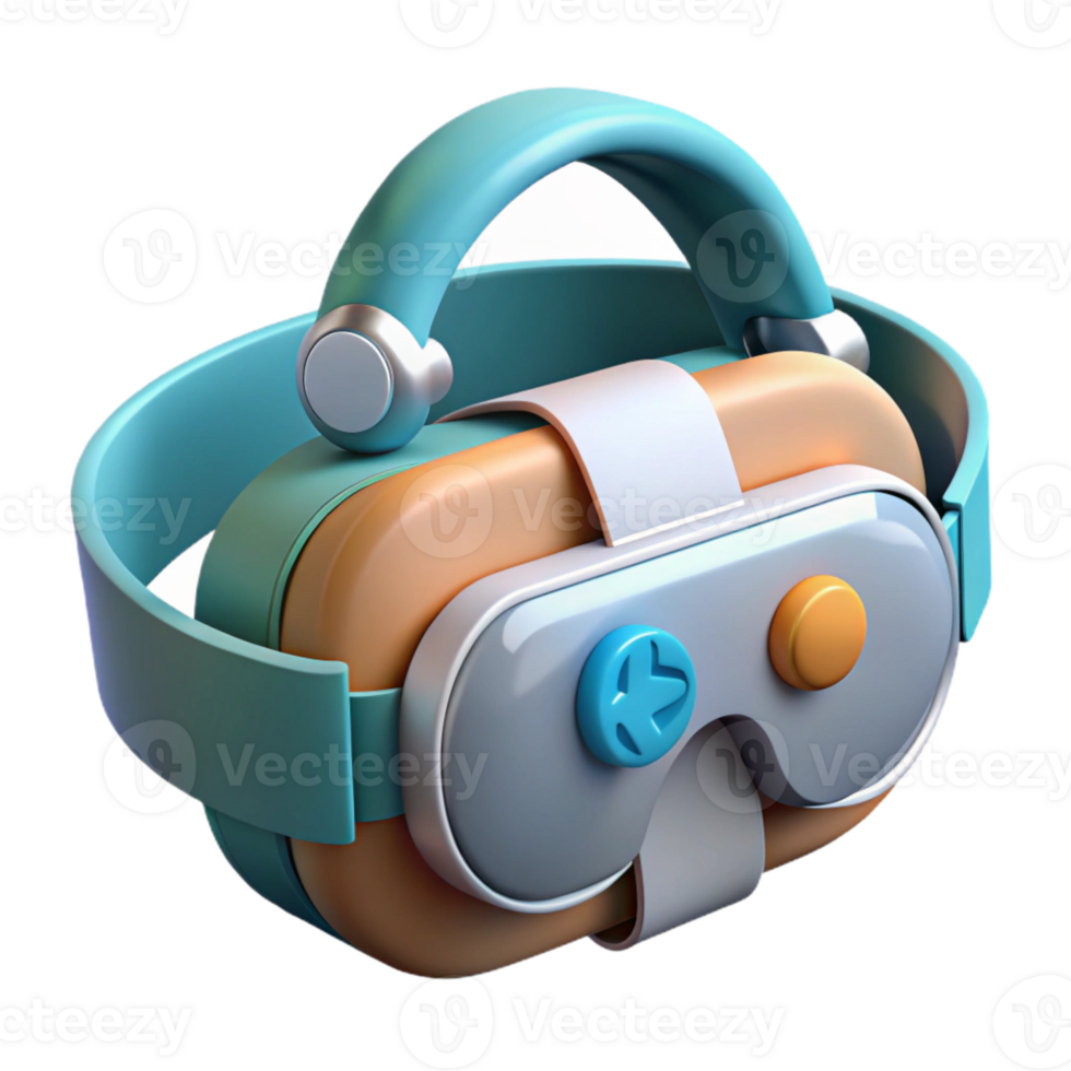 extraordinary minimalist Virtual Reality Headset Medical Training Isolated authentic png