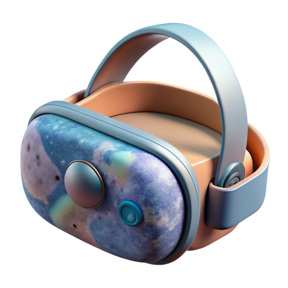 elegant classic Virtual Reality Headset with Hand Tracking in Digital World Cutout detailed png