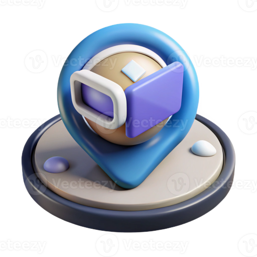 impressive abstract Virtual Tour Interface 360 View Icon Isolated Cutout high resolution png