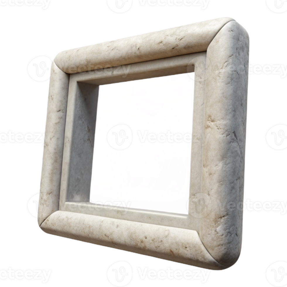 wonderful traditional Virtual White Frame with Perspective View Isolated genuine png