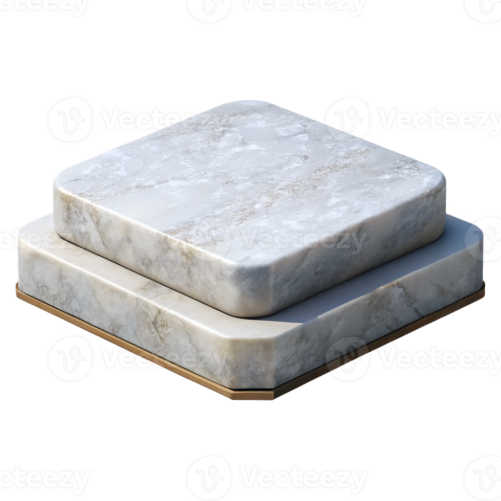 wonderful creative Virtual White Platform Angled View Isolated png