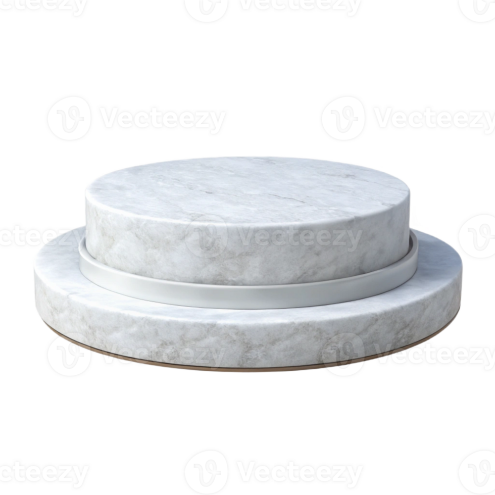 wonderful artistic Virtual White Platform Front View Transparent Background original png