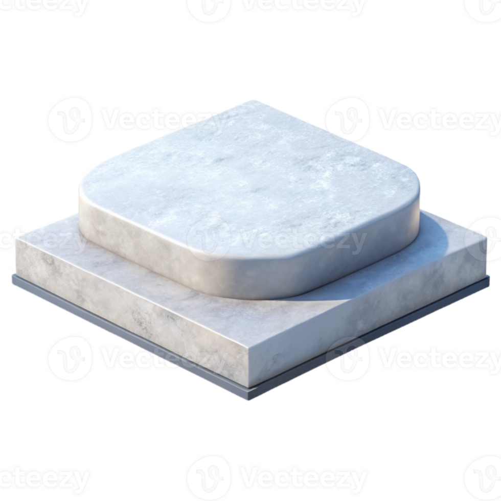 vibrant rustic Virtual White Platform Perspective Angle Transparent Background original png