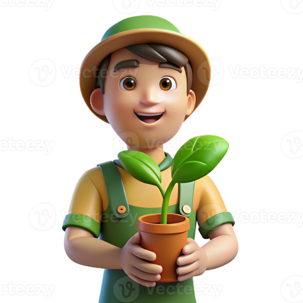 vibrant artistic Volunteer Hand Holding Seedling Isolated with Green Sprout png