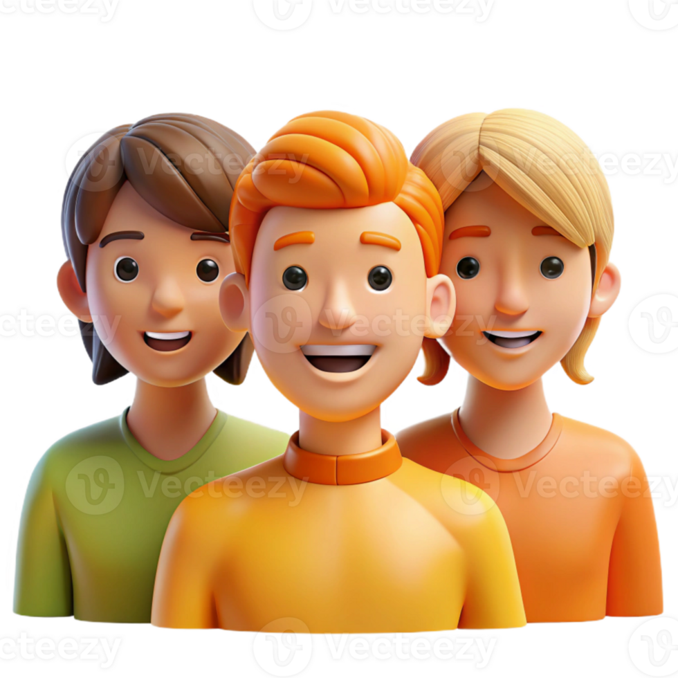 wonderful abstract Volunteer Group Portrait Isolated Bright Sunlight png