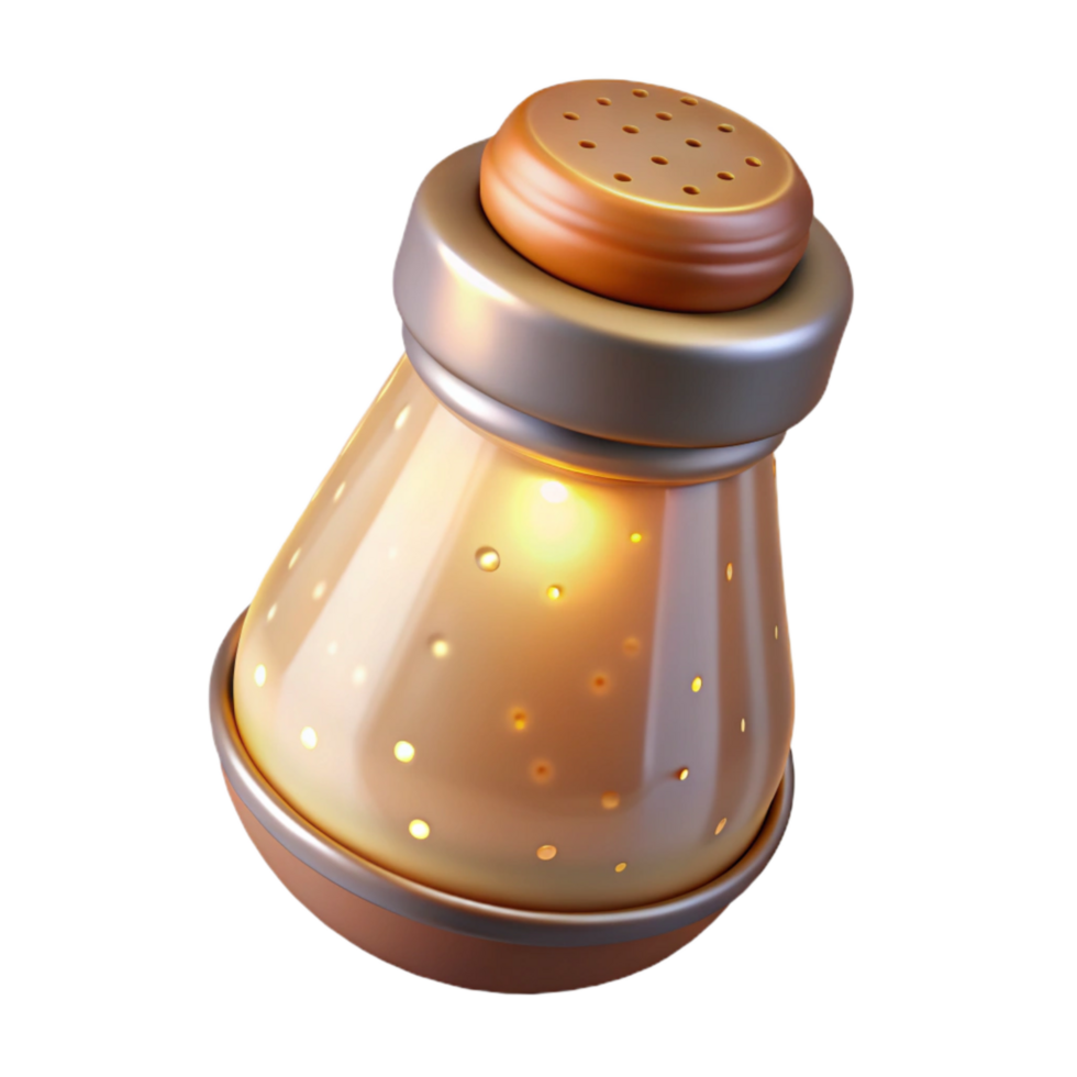 impressive minimalist Warm Light on Salt Shaker Cutout genuine png