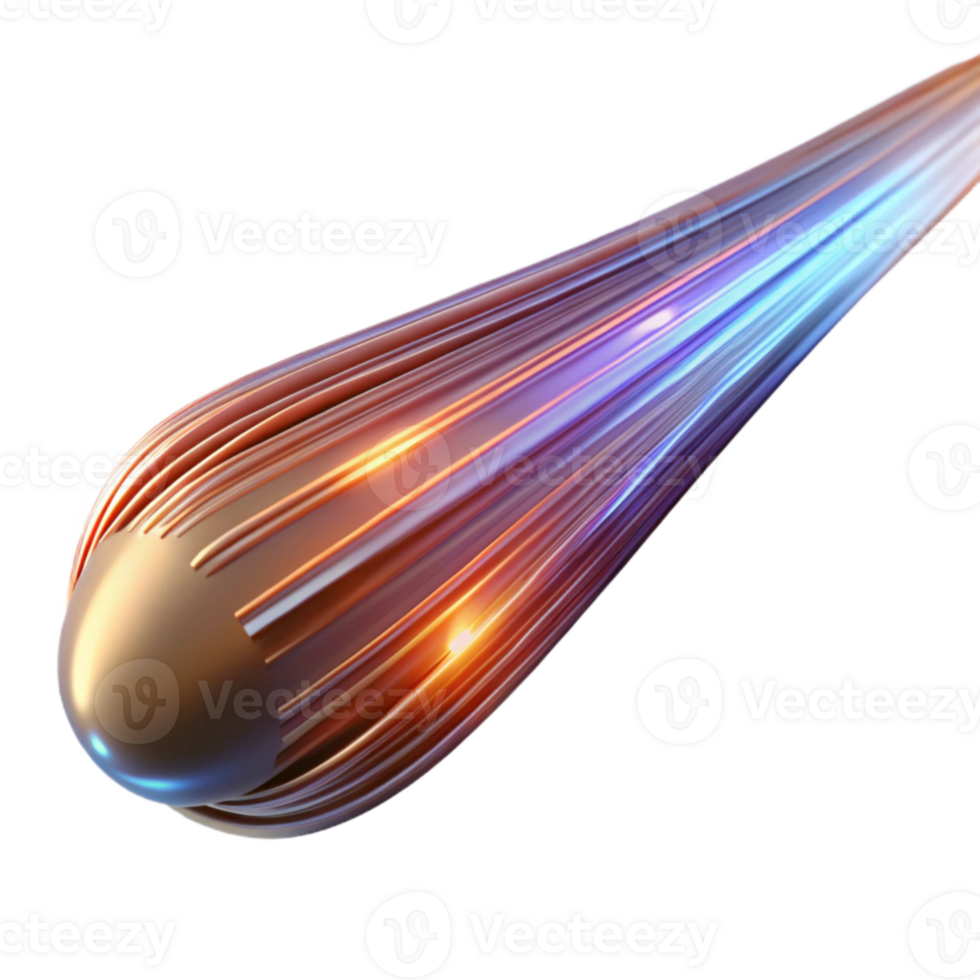 vibrant minimalist Warp Speed Trails Light Streaks Isolated png