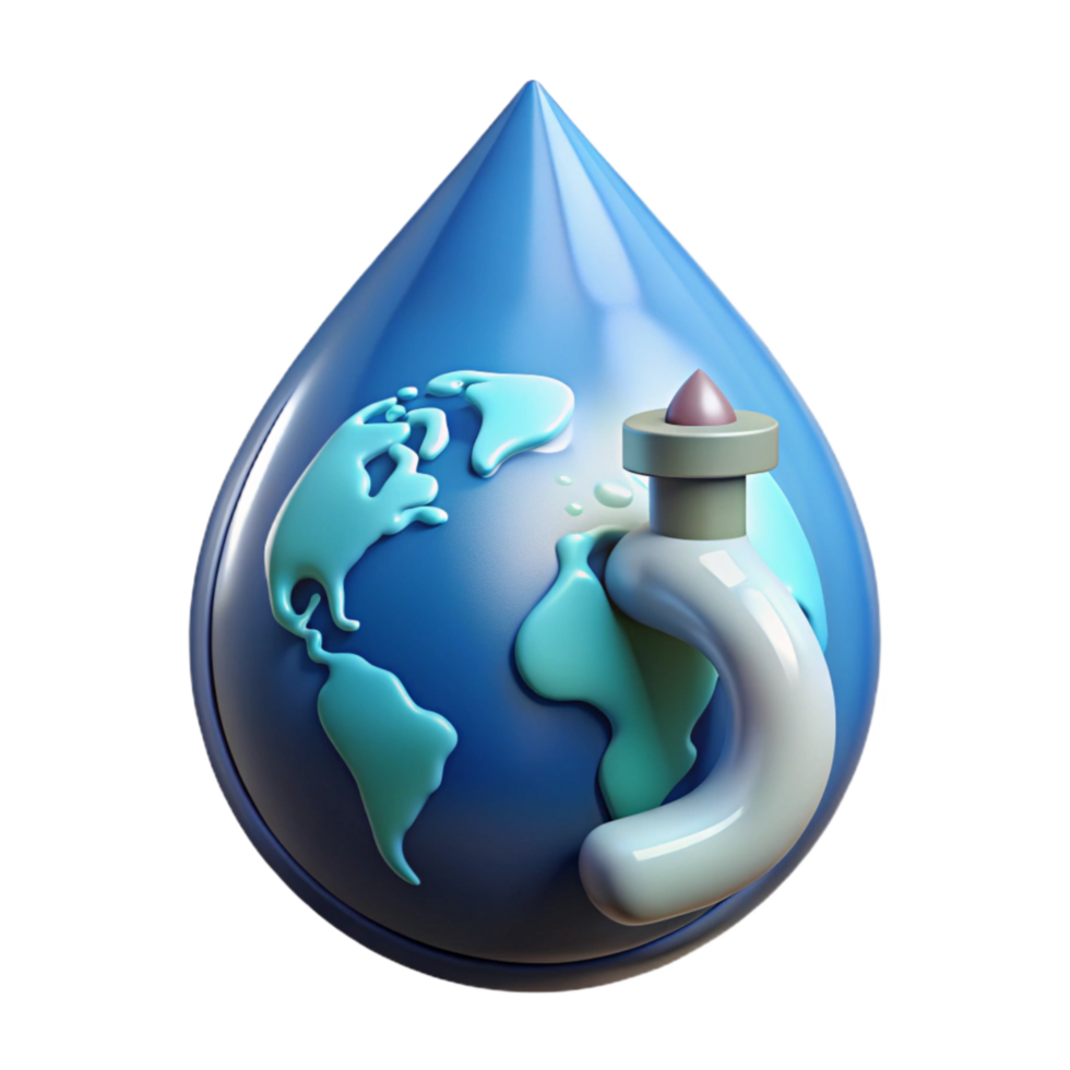 vibrant vintage Water Conservation Poster Design Isolated Transparent Background high resolution png