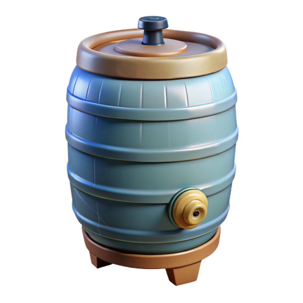 wonderful contemporary Water Conservation Rain Barrel System Transparent Background original png