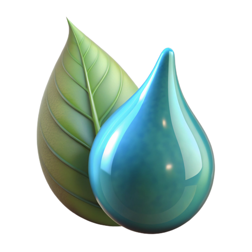 beautiful contemporary Water Droplet on Leaf Macro Photography Element authentic png