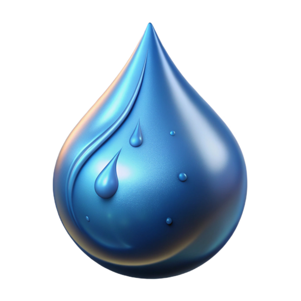serene abstract Water Droplet Splash Photography Isolated exclusive png