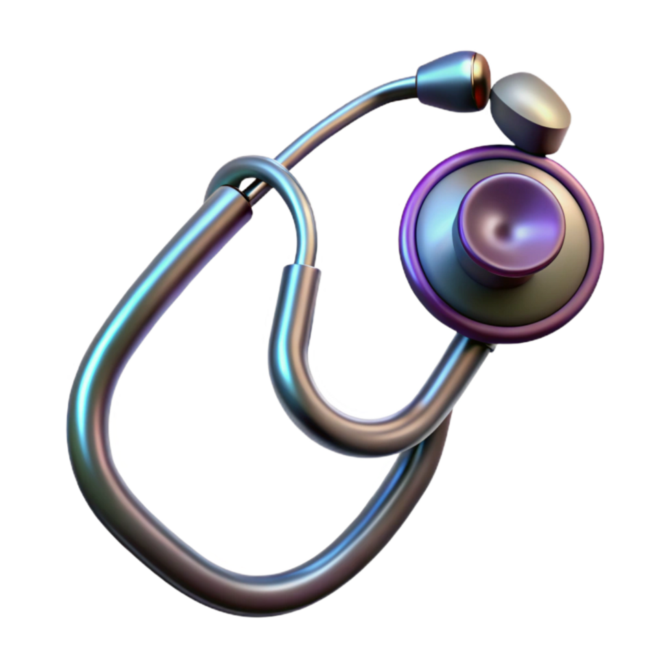 stunning contemporary Weightless Medical Stethoscope Metal Finish Transparent png