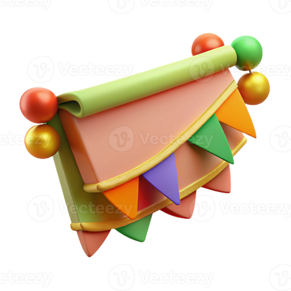 vibrant modern Whimsical Paper Cake Cutout with Icing Detail Isolated high resolution png