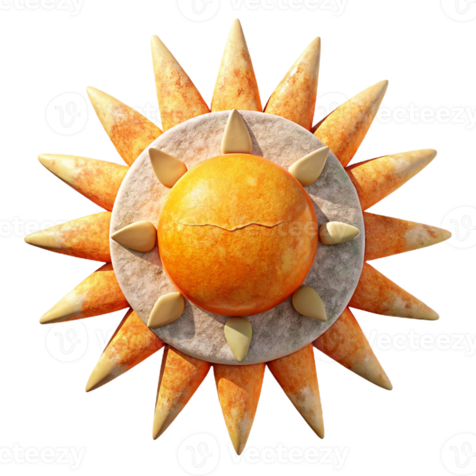 wonderful traditional Whimsical Paper Sun Cutout with Warm Glow Transparent detailed png